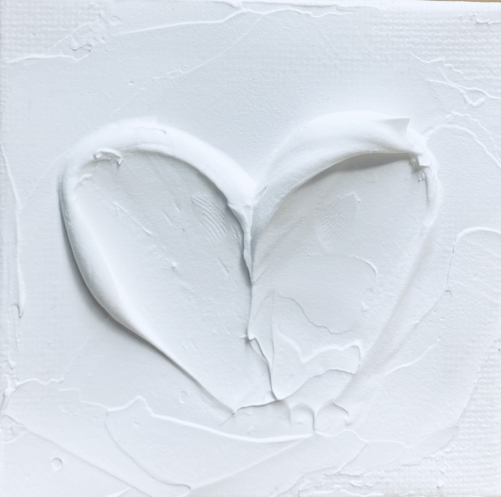 Nataliia Krykun, Heart - Love, Amour, Amore, Liebe 3D white plaster Nataliia Krykun, Heart - Love, Amour, Amore, Liebe 3D white plaster