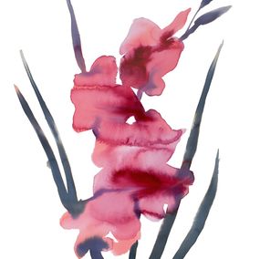 Peinture, Gladiolus No. 3, Elizabeth Becker