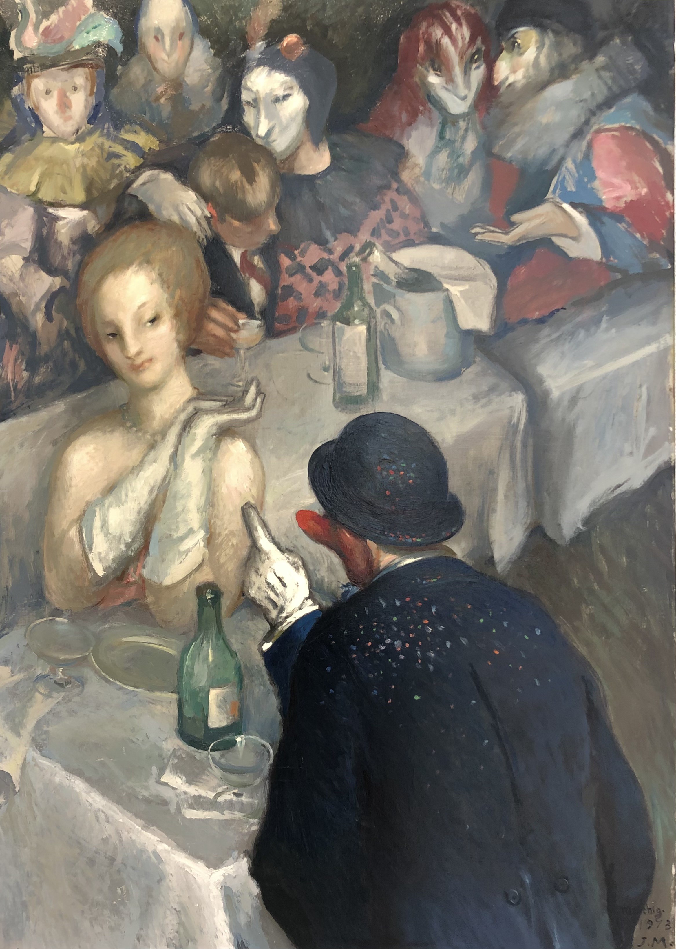Giannino Marchig, La Paternale, carnaval à Venise Giannino Marchig, La Paternale, carnaval à Venise
