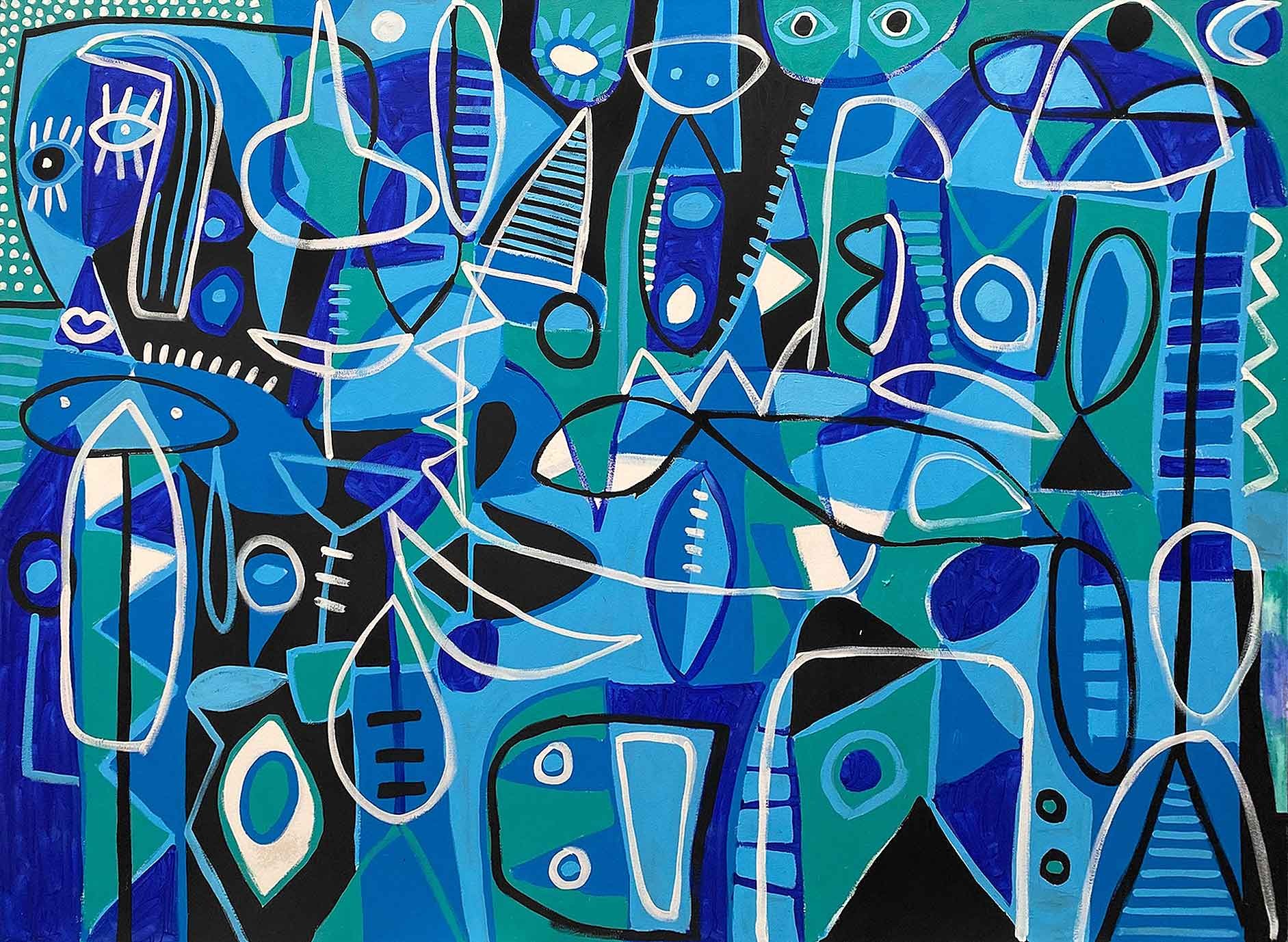 Enrique Pichardo, Composición en Azul Enrique Pichardo, Composición en Azul