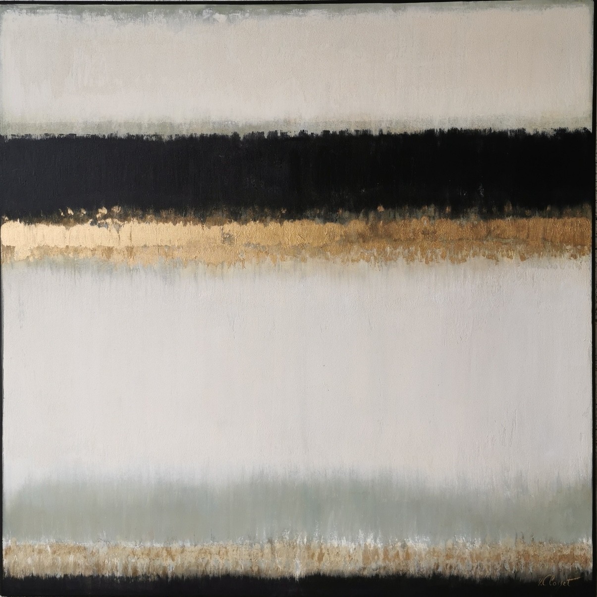 Vinciane Closset, Abstraction Black/Gold Vinciane Closset, Abstraction Black/Gold
