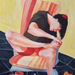 Gemälde, La vaillante à l'épine dans le pied, Léa Dedieu