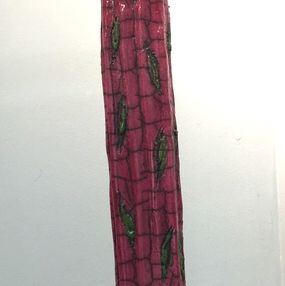 Escultura, Femme Art Déco à la robe rose et vert amande, Atelier Piquifou