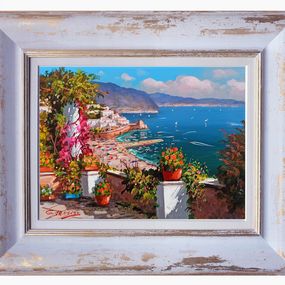 Gemälde, Pointview on the coast - Amalfi painting, Gio Sannino