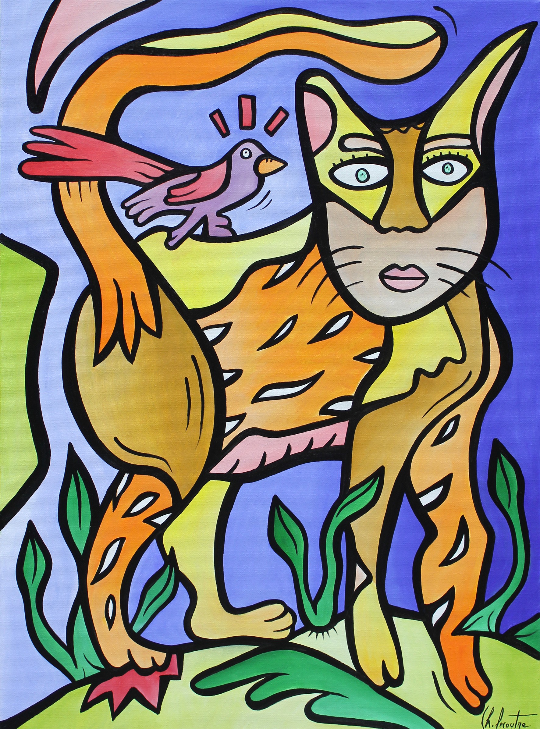 Christopher Lecoutre, Chat et son compagnon Christopher Lecoutre, Chat et son compagnon
