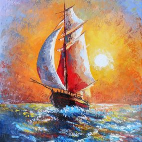 Peinture, Sunset voyage, Karine Harutyunyan