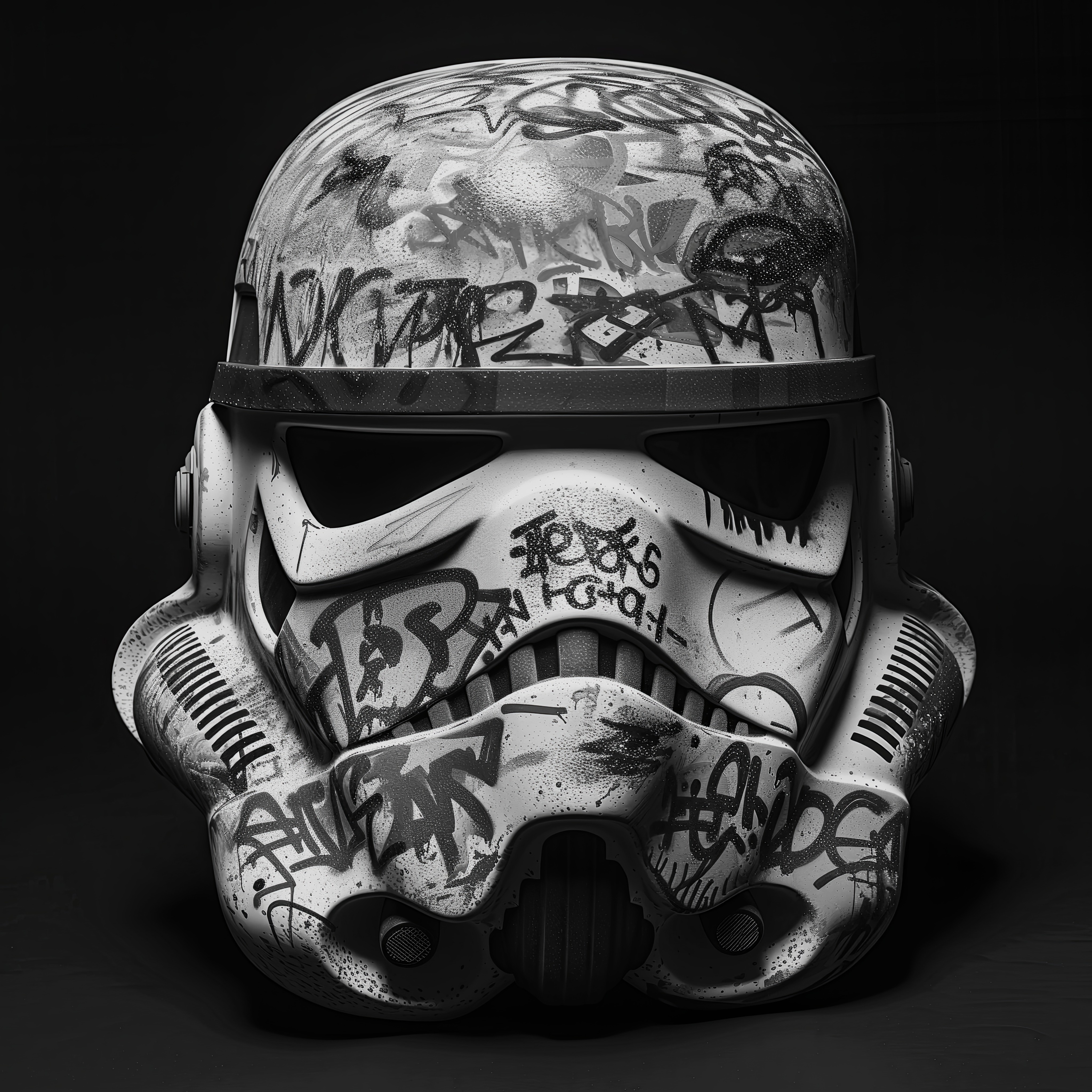 Ske, Stormtrooper Vandalized Hemlet B&N Ske, Stormtrooper Vandalized Hemlet B&N