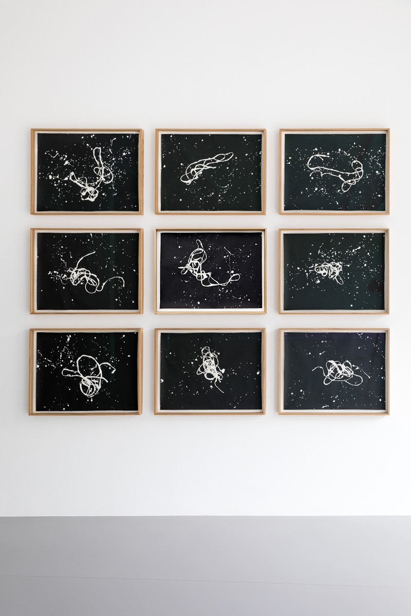 Clemens Wolf, SET OF 9. Black and White, Line Drawing. Abstract Works on Paper Clemens Wolf, SET OF 9. Black and White, Line Drawing. Abstract Works on Paper
