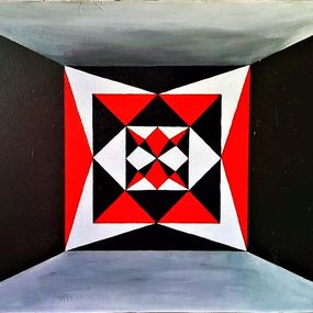 Gemälde, Geometric Mandala, Kat Zhivetin