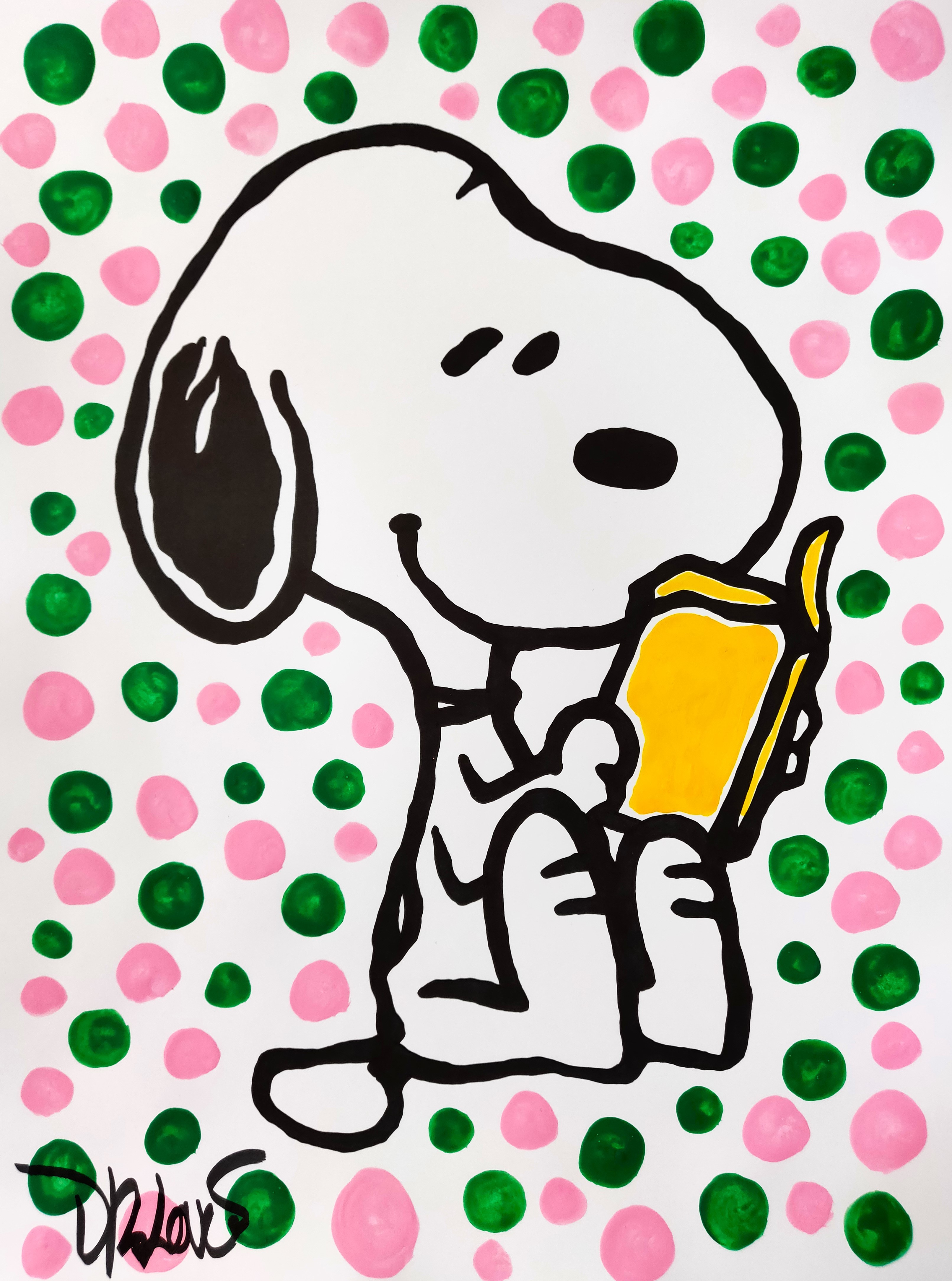 Dr. Love, Snoopy and his book Dr. Love, Snoopy and his book