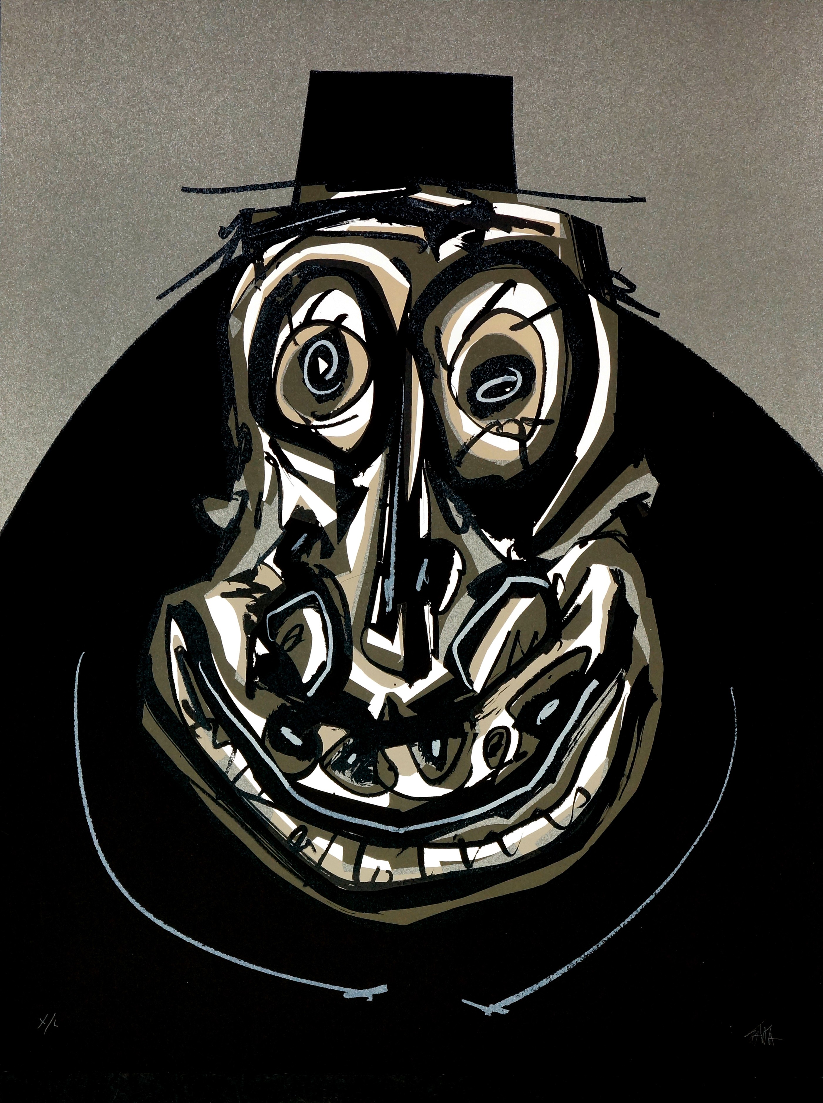 Antonio Saura, Une chair d'ombre, Melanchton I Antonio Saura, Une chair d'ombre, Melanchton I