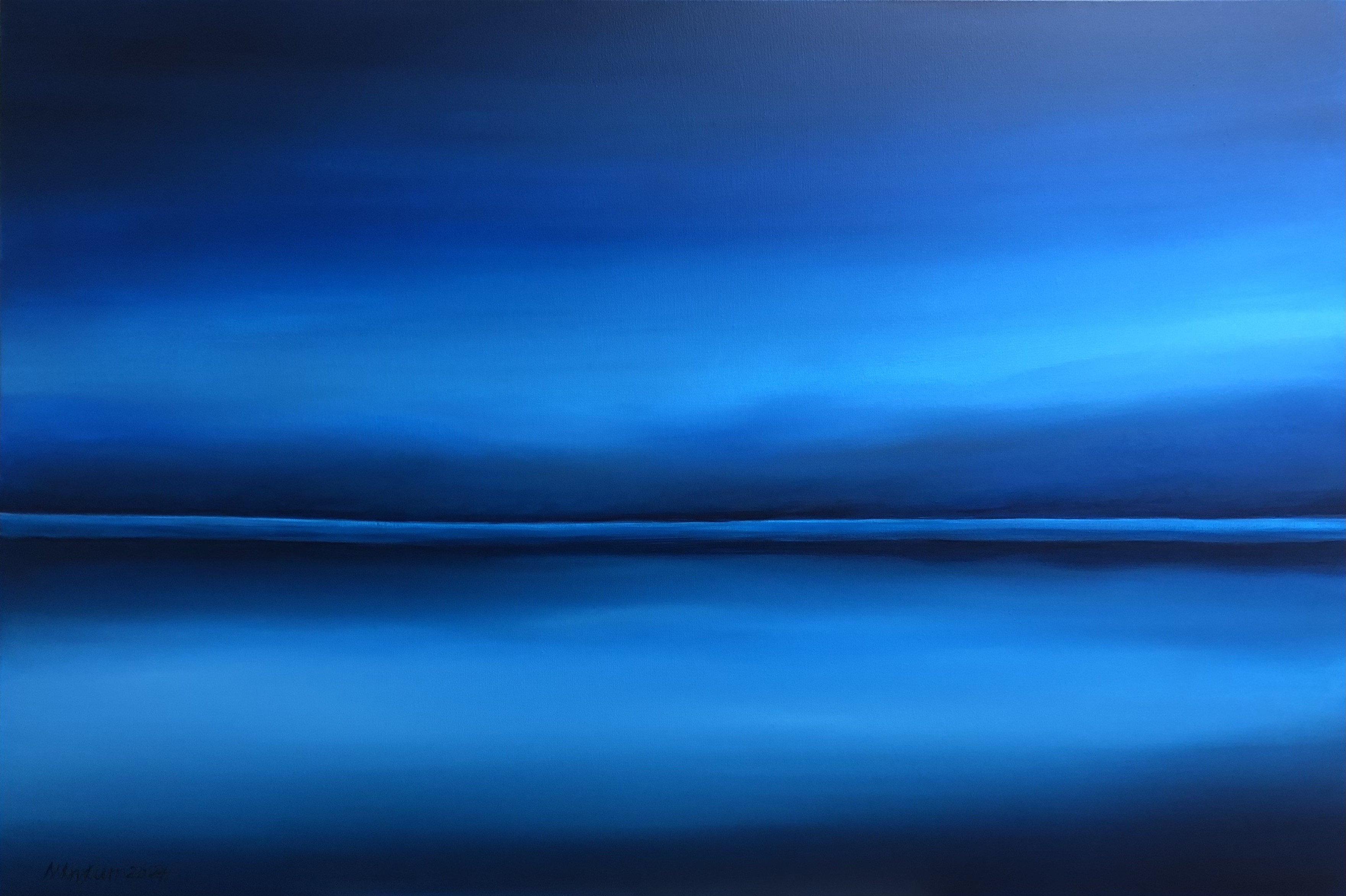 Nataliia Krykun, Blue Ocean - Deep water navy minimalism seascape Nataliia Krykun, Blue Ocean - Deep water navy minimalism seascape