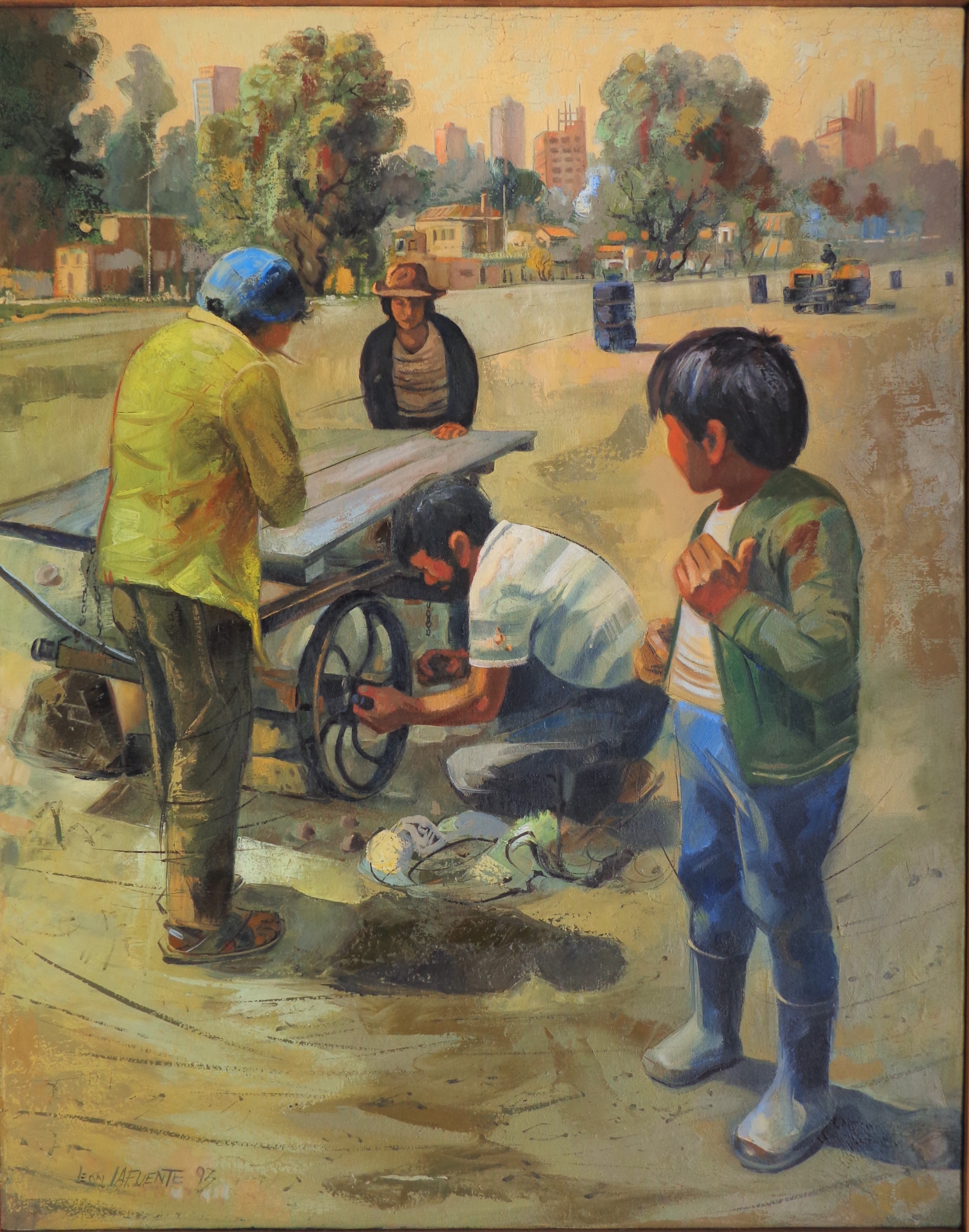 Benjamín Lafuente, The broken cart Benjamín Lafuente, The broken cart