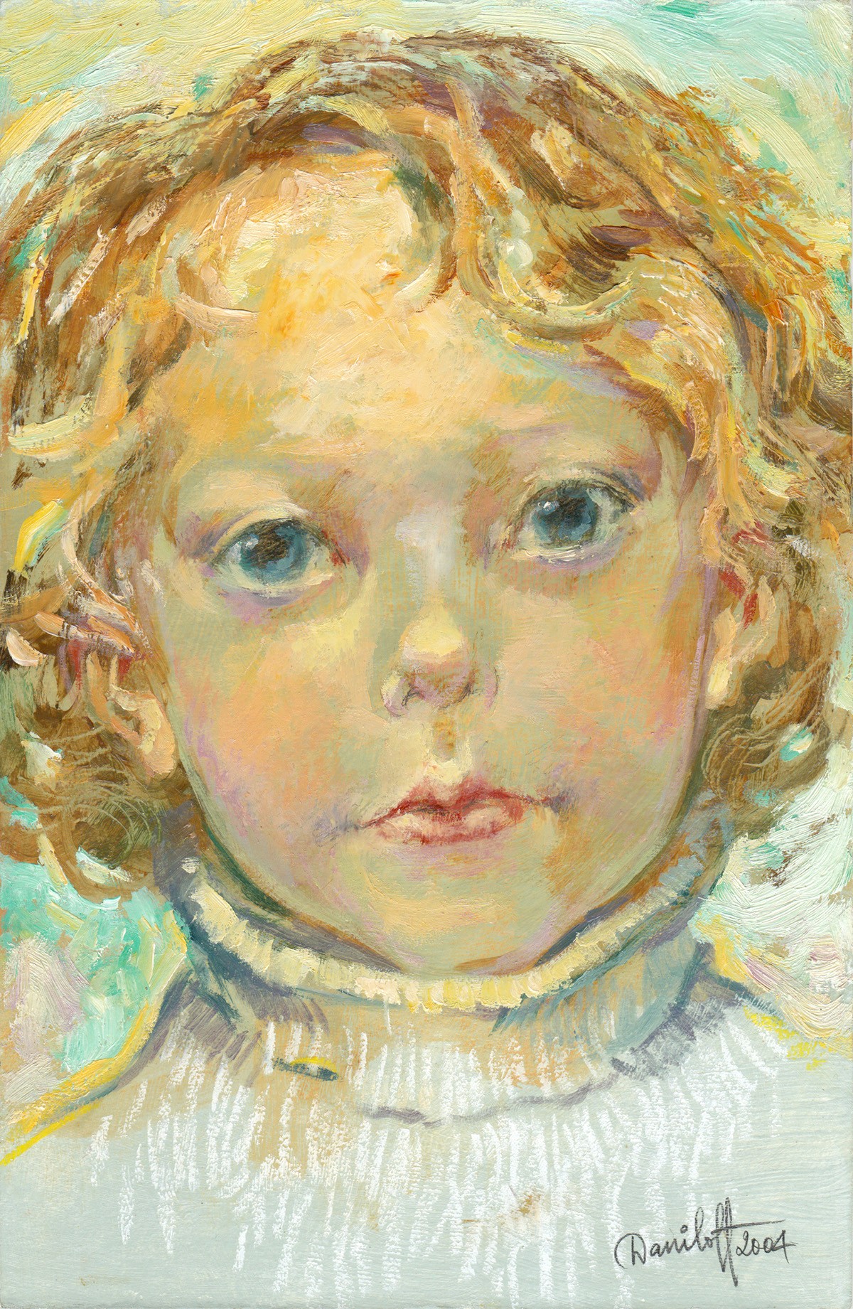 Alexander Daniloff, Ritratto di una bambina Alexander Daniloff, Ritratto di una bambina