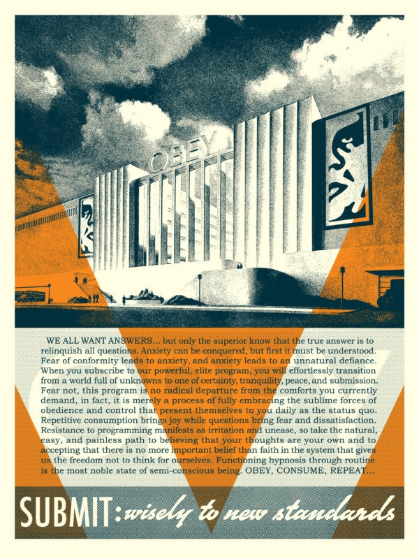 Shepard Fairey (Obey), Obey Conformity Factory (Orange) Shepard Fairey (Obey), Obey Conformity Factory (Orange)