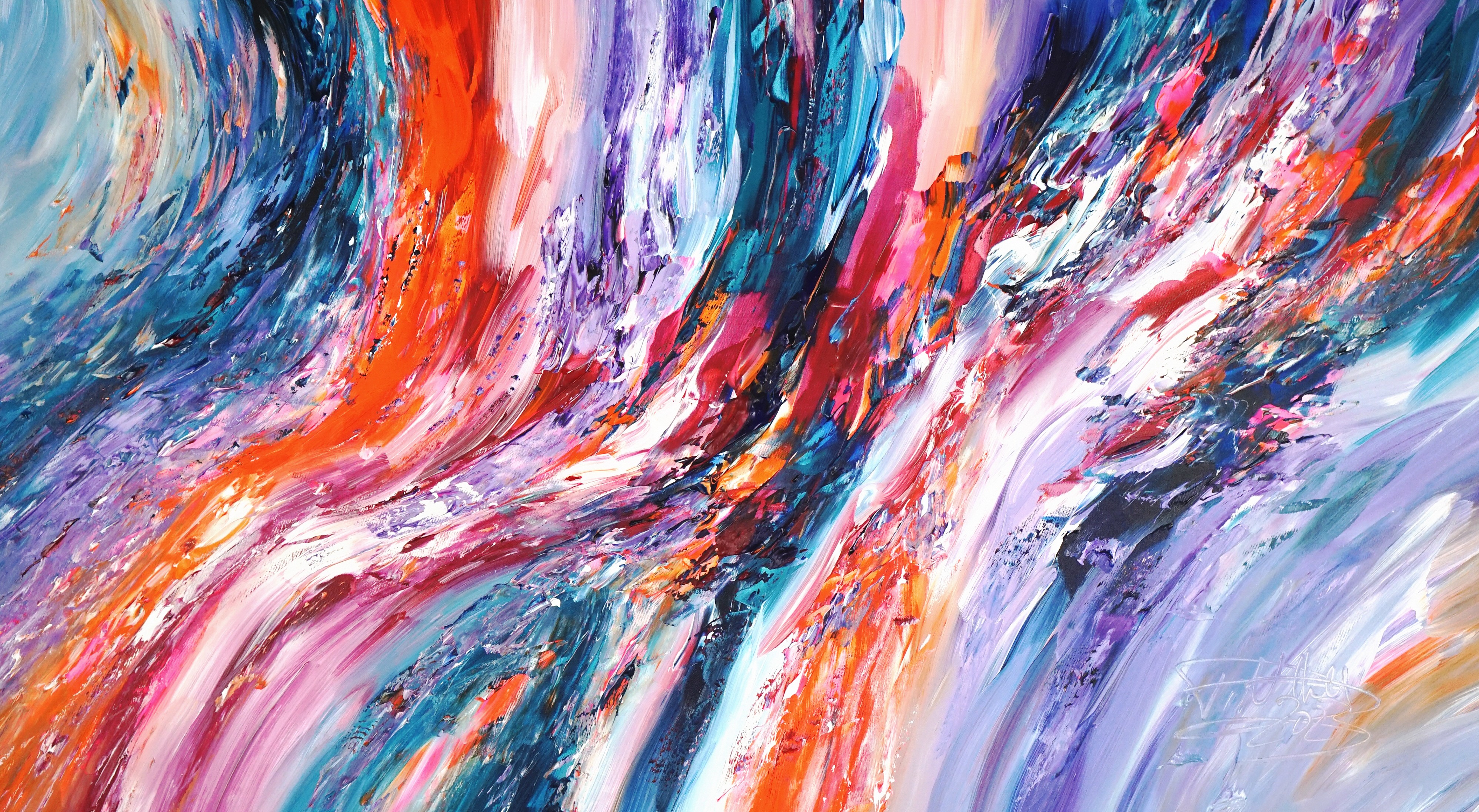 Peter Nottrott, Magenta blue Waves L 1 Peter Nottrott, Magenta blue Waves L 1