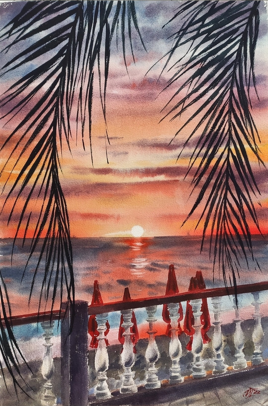 Irina Pronina, Bright sunset Irina Pronina, Bright sunset