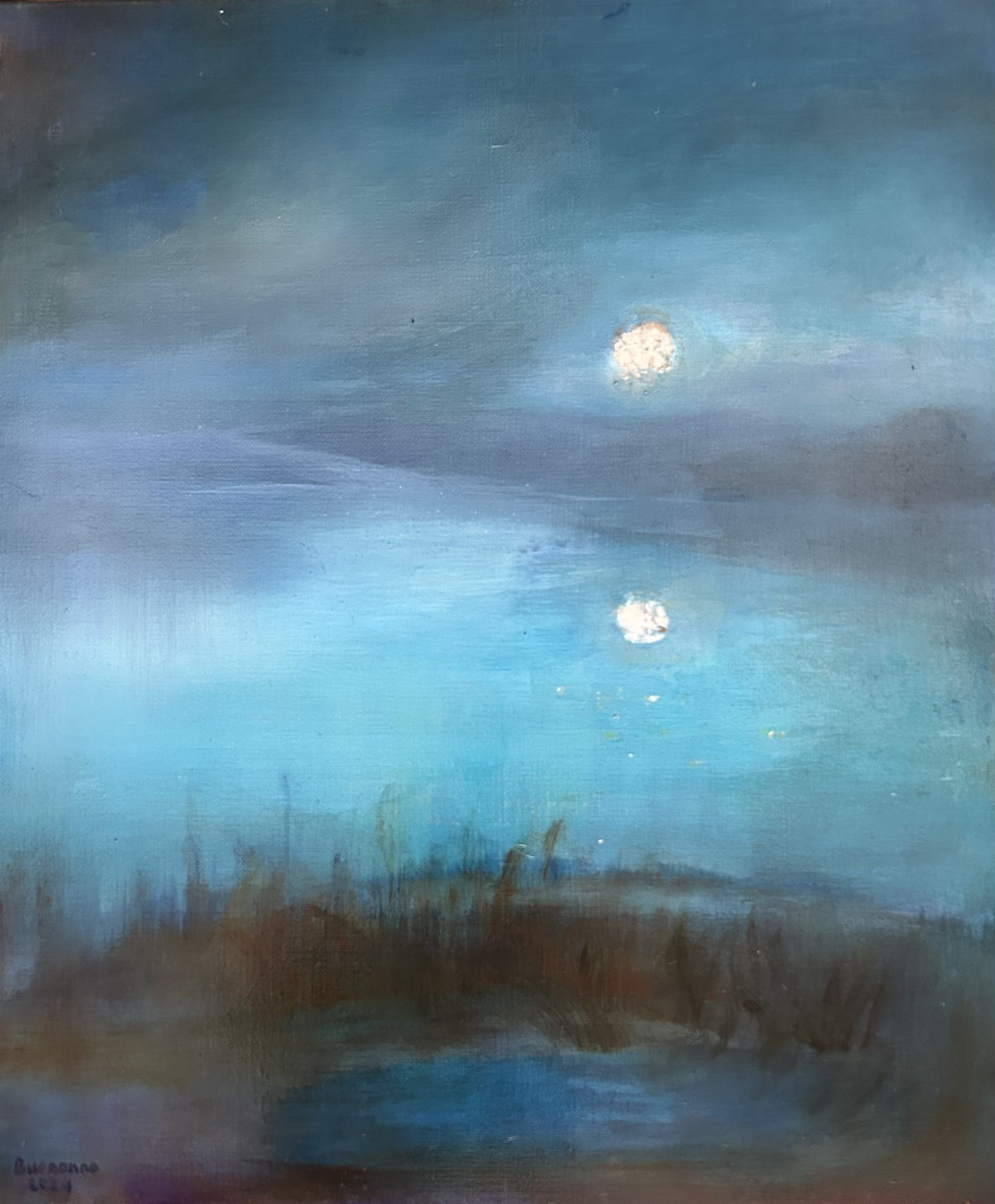 Lisbeth Buonanno, Eclats de lune sur des eaux tranquilles Lisbeth Buonanno, Eclats de lune sur des eaux tranquilles
