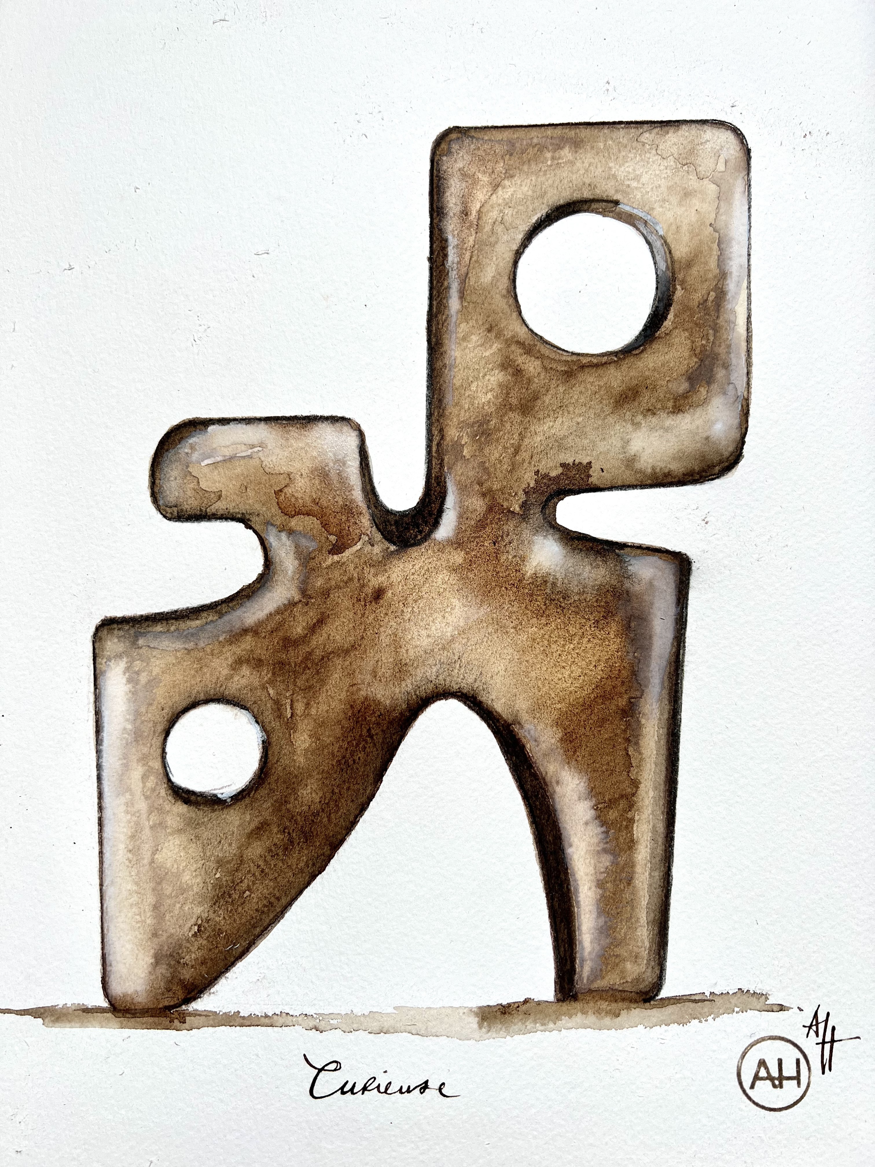 Aude Herlédan, Étude de la sculpture Aude Herlédan, Étude de la sculpture