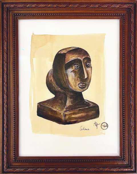 Aude Herlédan, Étude de la sculpture Aude Herlédan, Étude de la sculpture