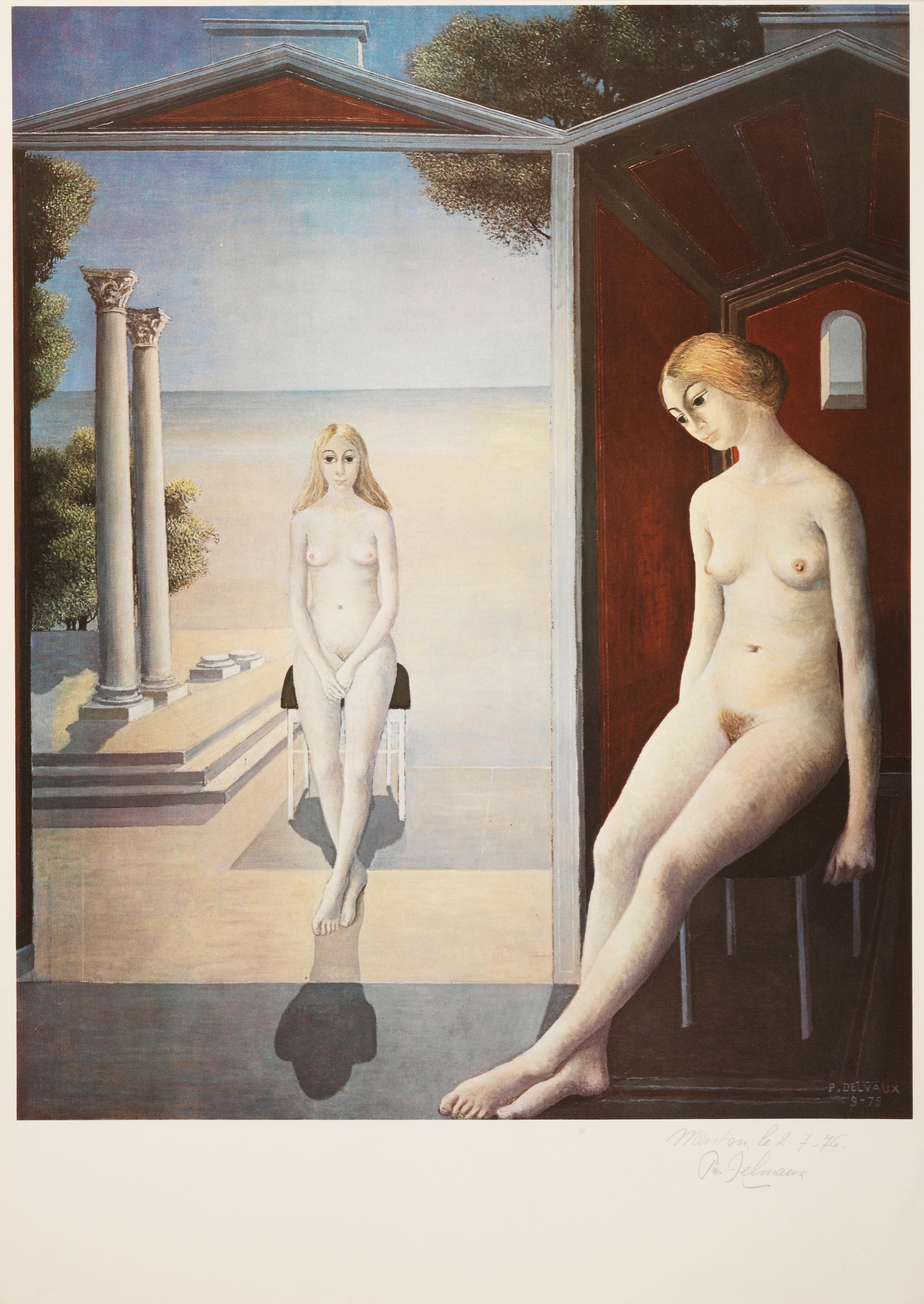 Paul Delvaux, Nus au bord de la mer Paul Delvaux, Nus au bord de la mer
