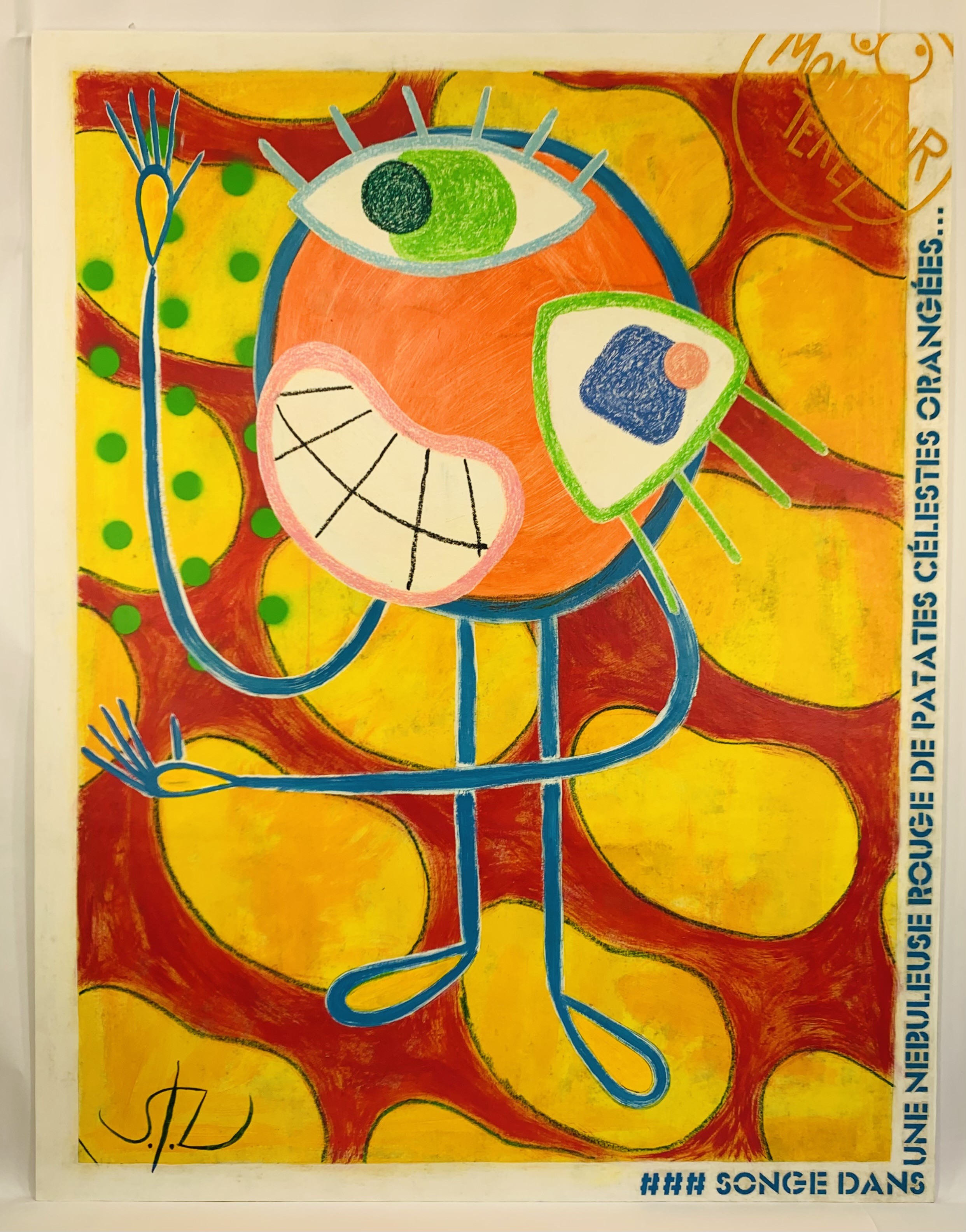 Monsieur Térez, ### Songe dans une nebuleuse rouge de patates célestes orangées... Monsieur Térez, ### Songe dans une nebuleuse rouge de patates célestes orangées...