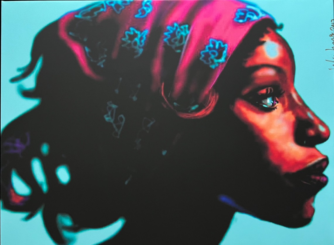 Peter Klashorst, African Lady (Turquoise) Peter Klashorst, African Lady (Turquoise)
