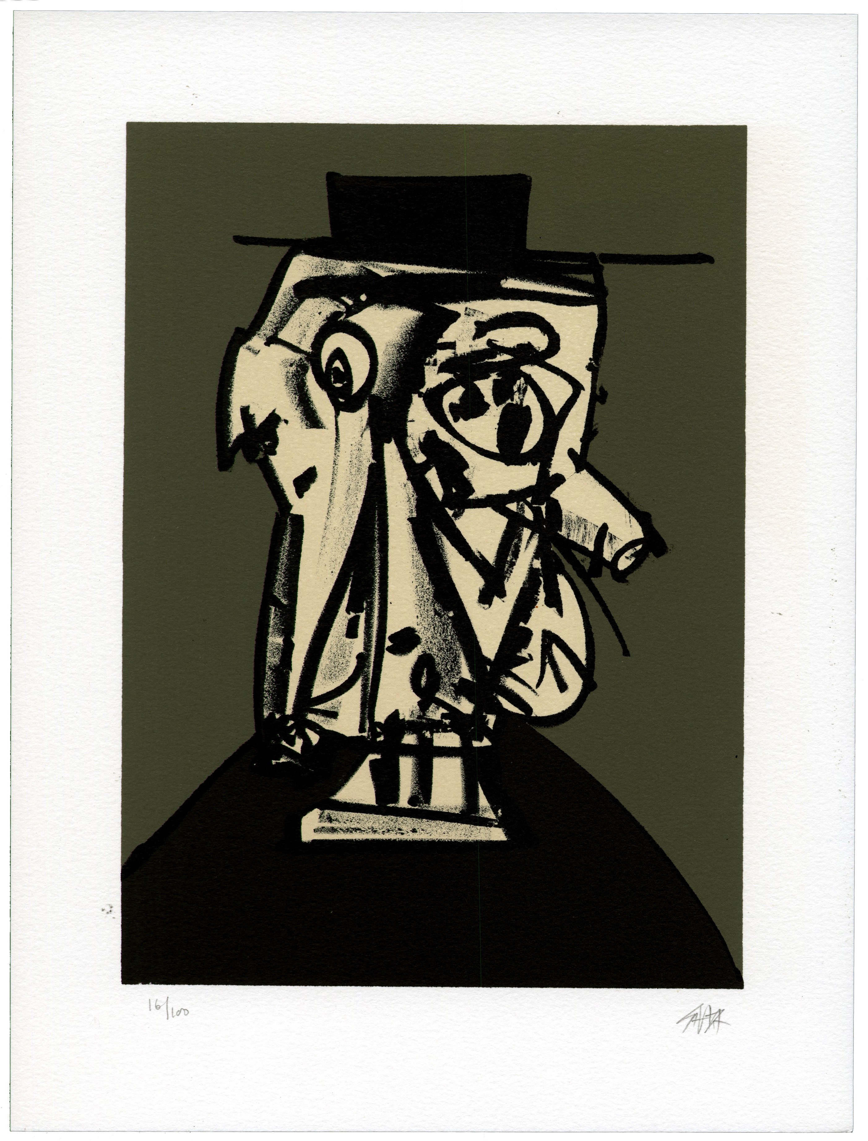 Antonio Saura, Portrait X Antonio Saura, Portrait X