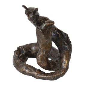 Skulpturen, La Limace et le cobra ou  L’homme dans tous ses états - Sculpture bronze, Plaf
