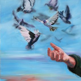 Gemälde, Tendre un perchoir 9, Marie Rauzy