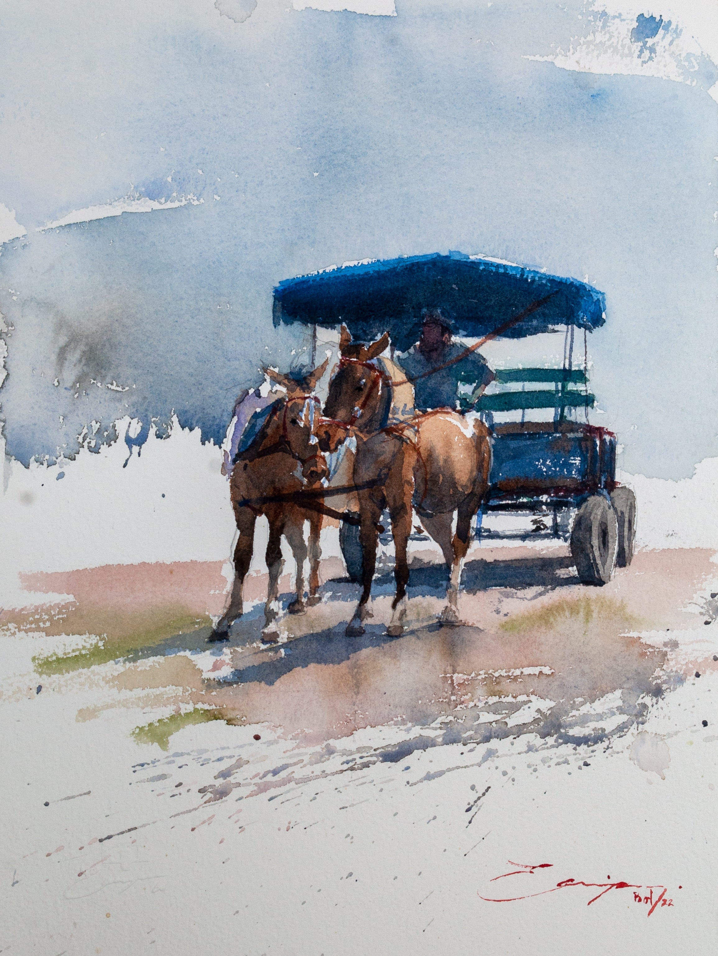 Edgar Quispe, Horse cart Edgar Quispe, Horse cart