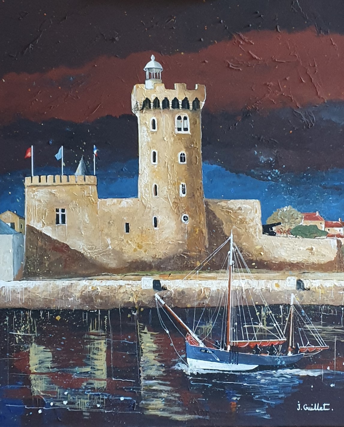 Jacques Guillet, La tour d'Arundel - Les Sables d'Olonne Jacques Guillet, La tour d'Arundel - Les Sables d'Olonne