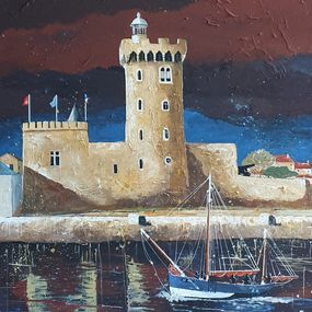 Gemälde, La tour d'Arundel - Les Sables d'Olonne, Jacques Guillet