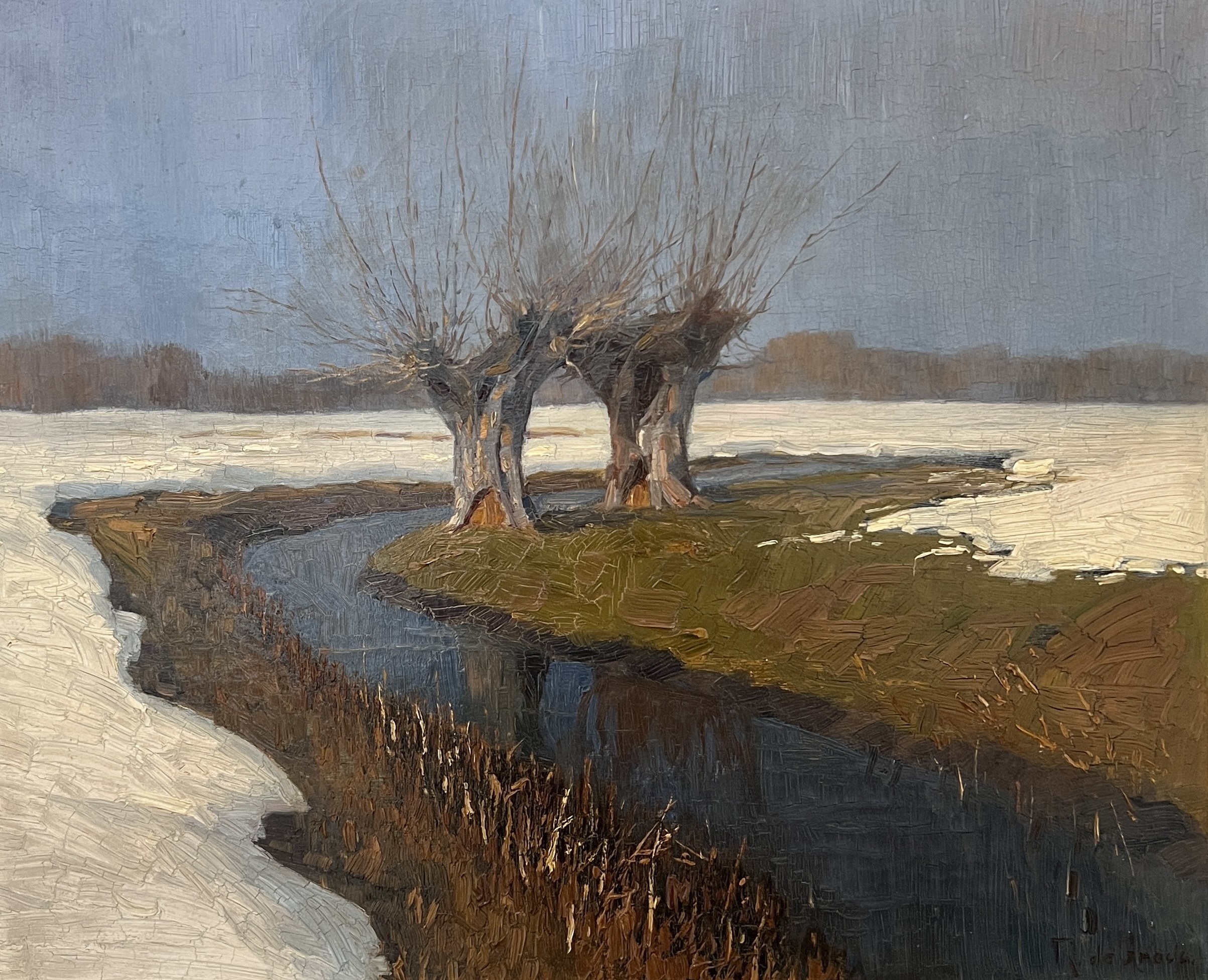 Raffaele De Grada, Paysage d'hiver Raffaele De Grada, Paysage d'hiver