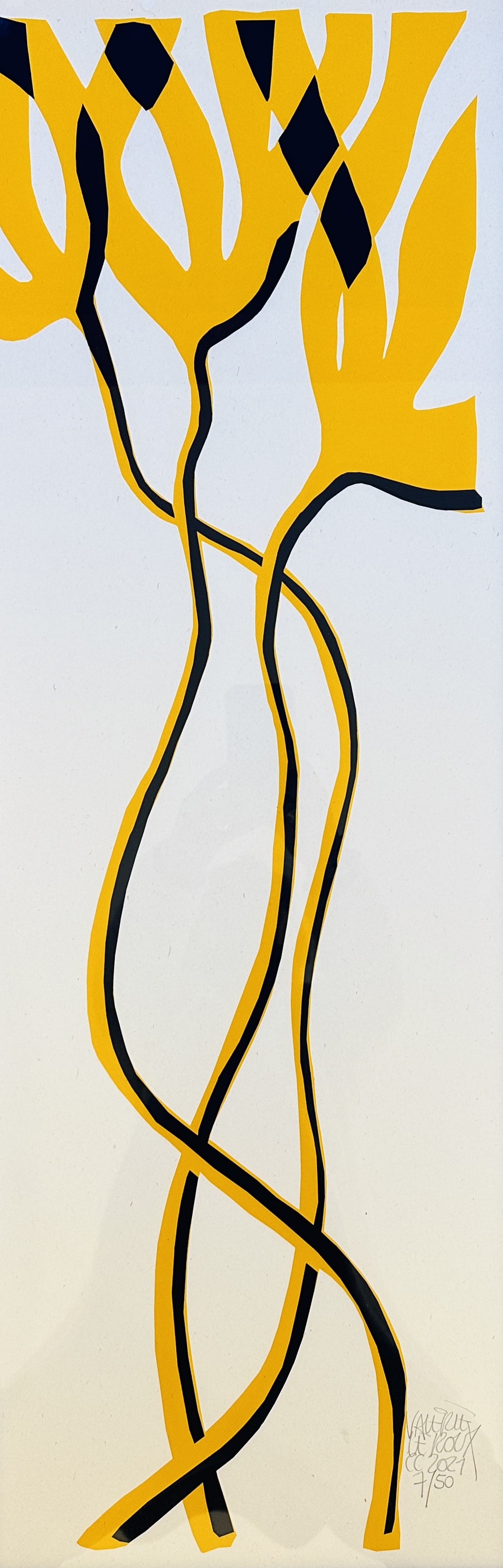 Valérie Le Roux, Feuillage jaune format allongé Valérie Le Roux, Feuillage jaune format allongé