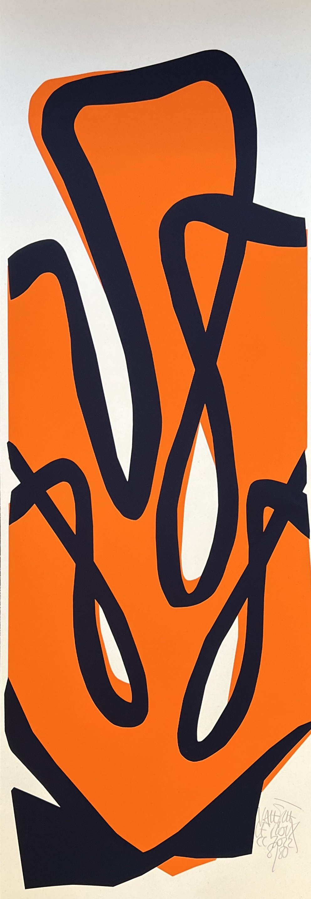 Valérie Le Roux, Corail orange format allongé Valérie Le Roux, Corail orange format allongé