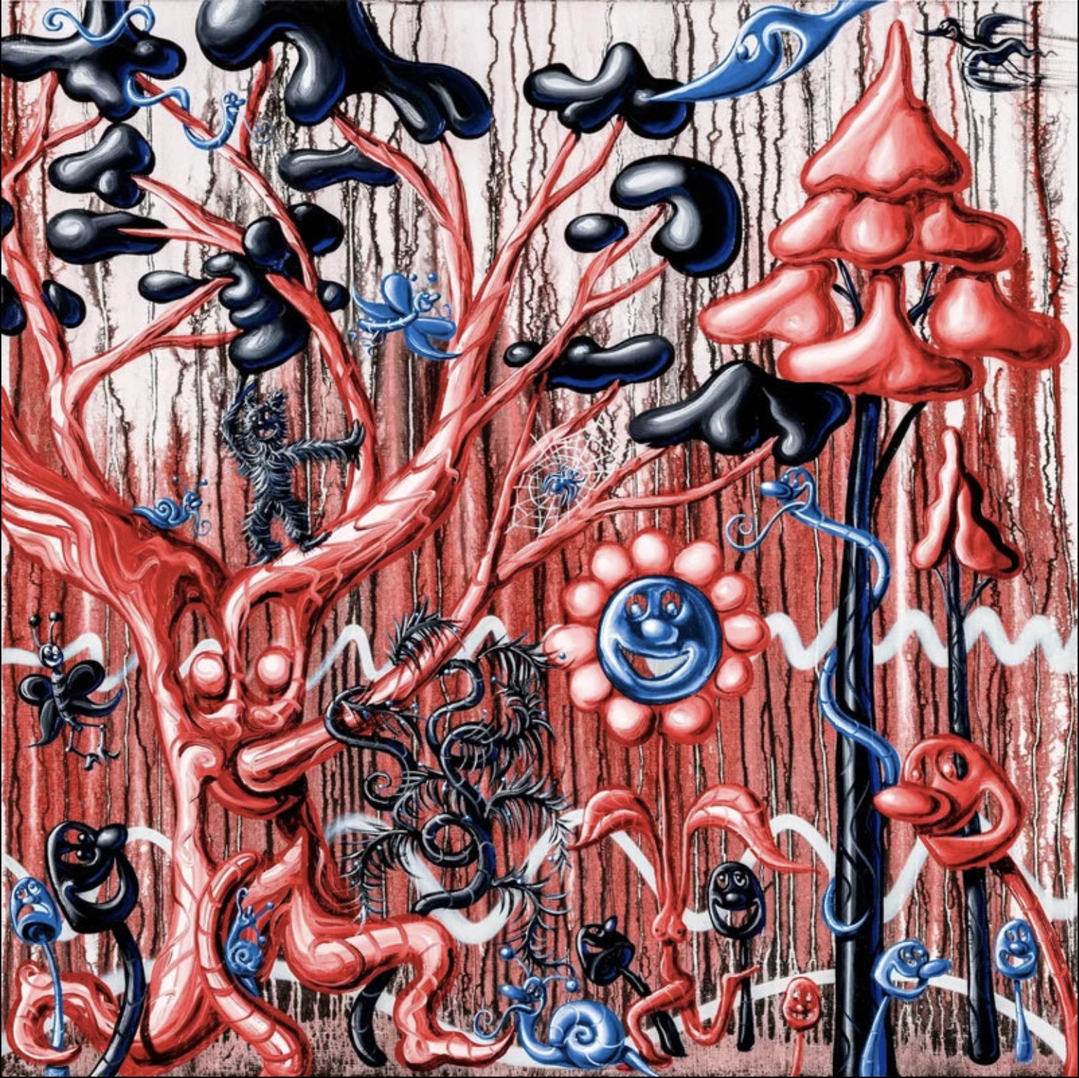Kenny Scharf, Furungle (Red) Kenny Scharf, Furungle (Red)