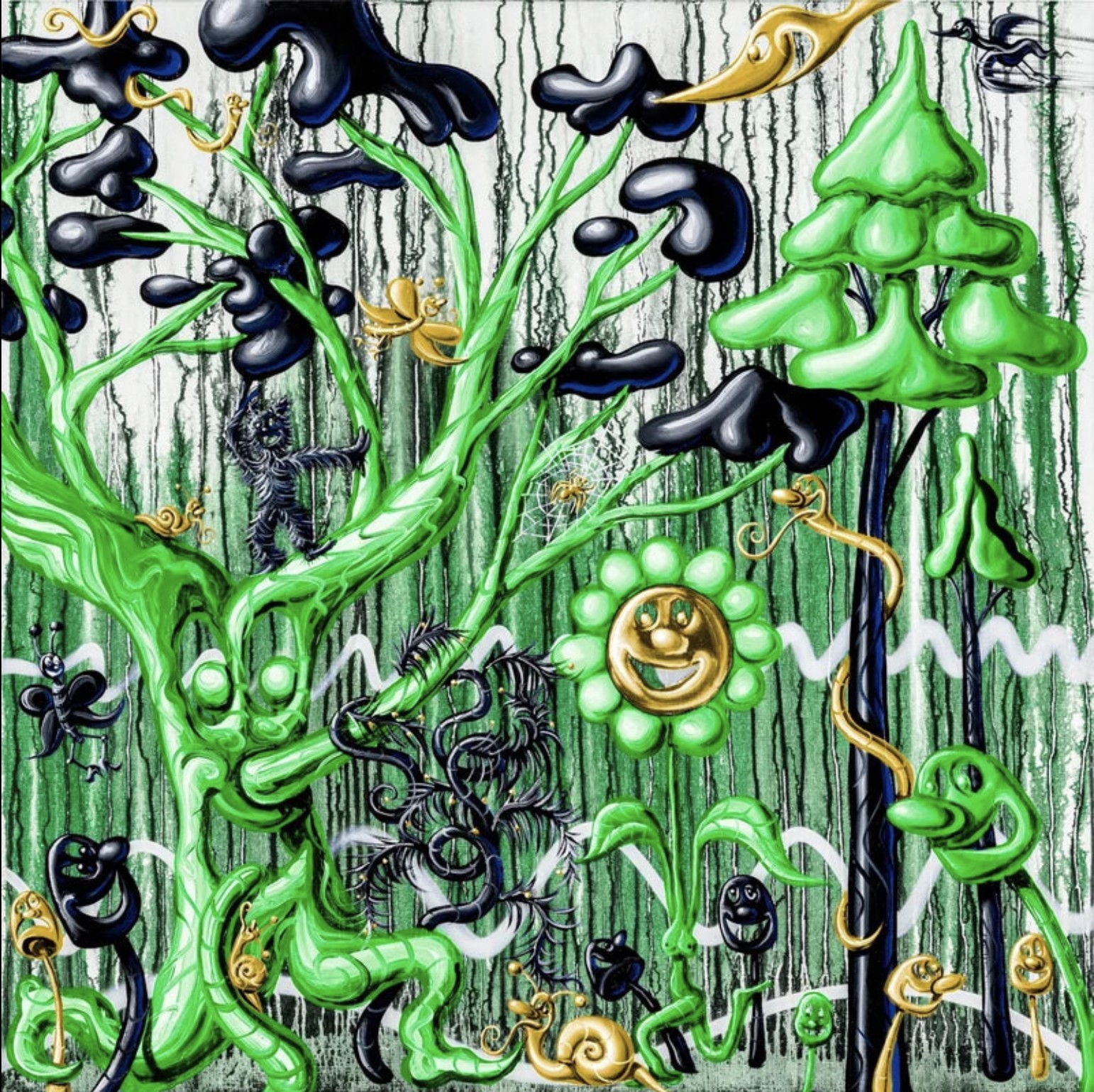 Kenny Scharf, Furungle (Green) Kenny Scharf, Furungle (Green)