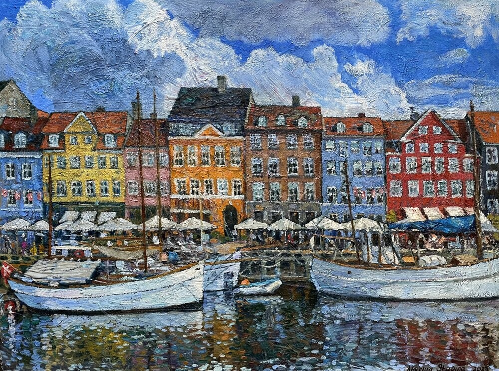 Nadezda Stupina, Clouds over Nyhavn Nadezda Stupina, Clouds over Nyhavn