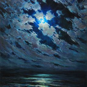 Peinture, Moon night on the sea, Alisa Onipchenko-Cherniakovska