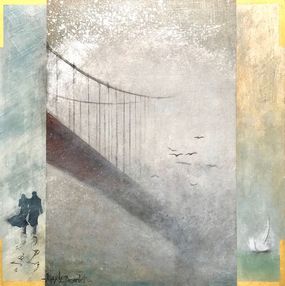 Painting, Le Pont des Brumes, Maylis Bourdet