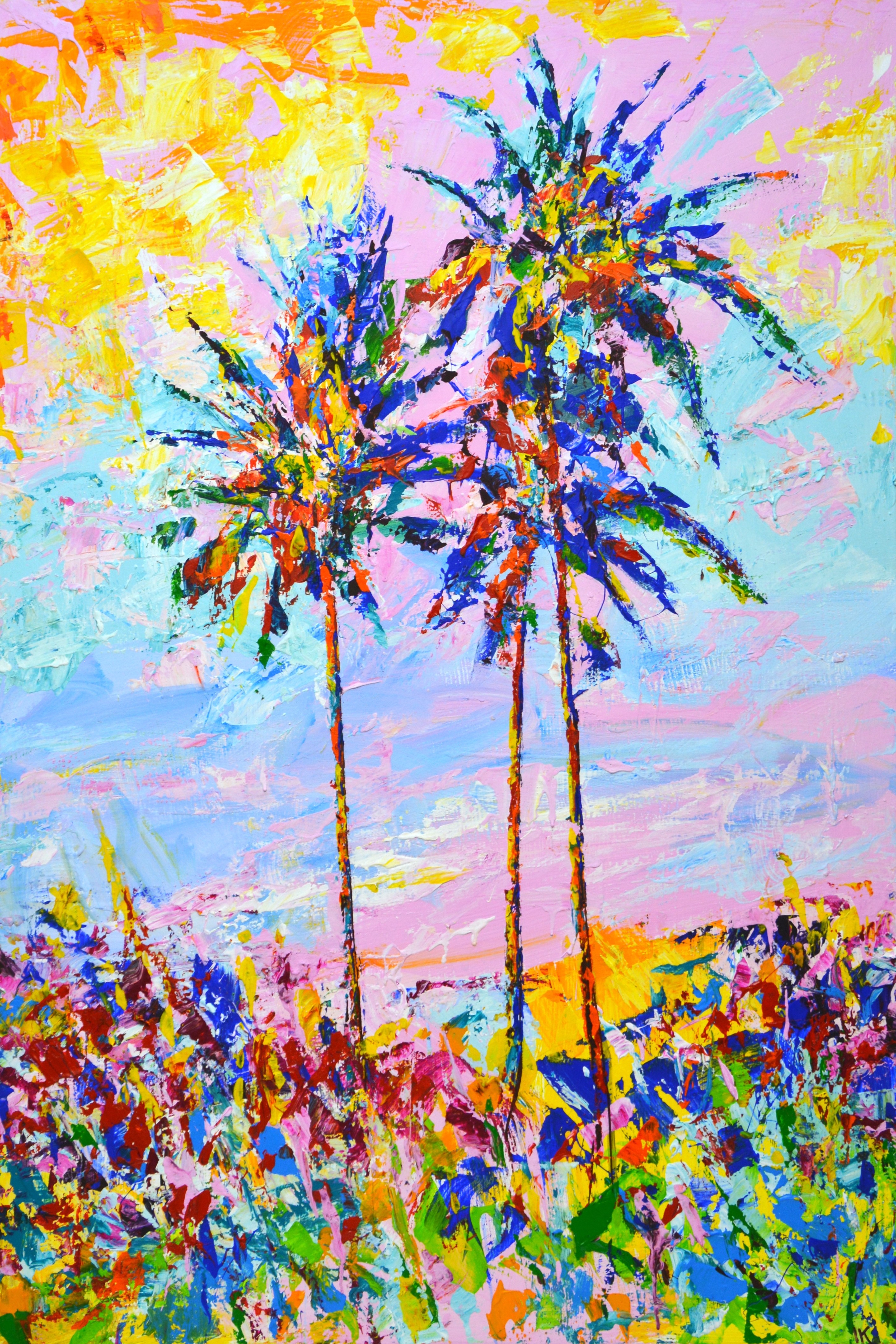 Iryna Kastsova, The sun. Palm trees 2. Iryna Kastsova, The sun. Palm trees 2.