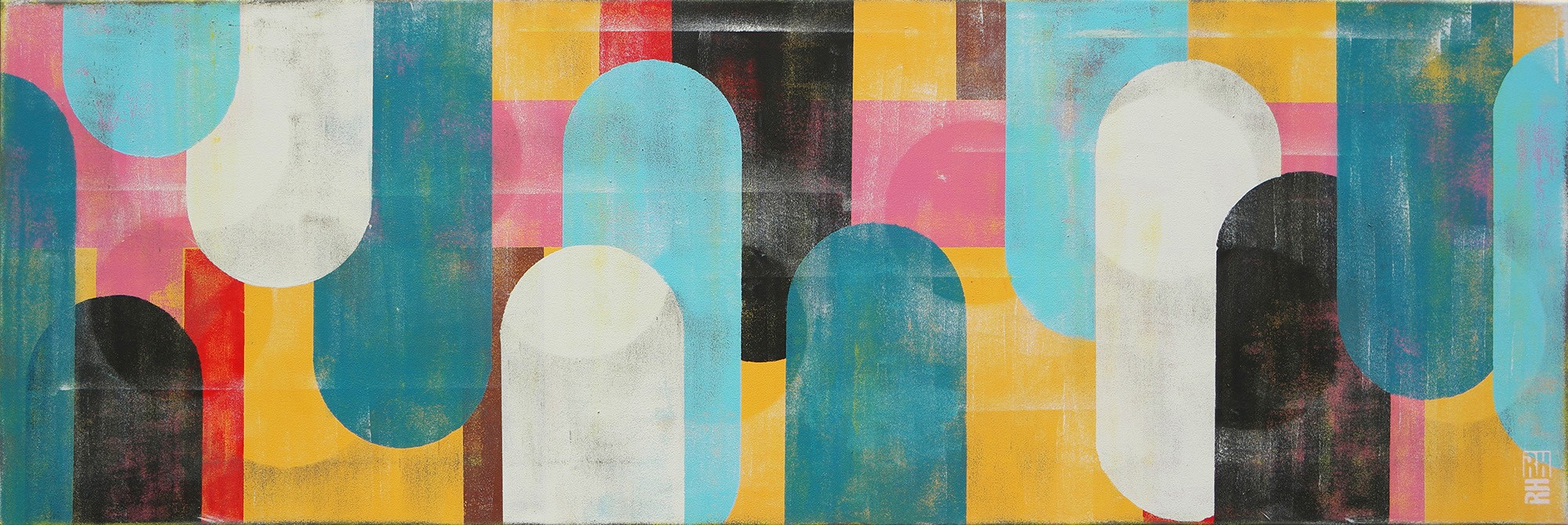 Ronald Hunter, Traffic pink landscape 50 (2024) Ronald Hunter, Traffic pink landscape 50 (2024)