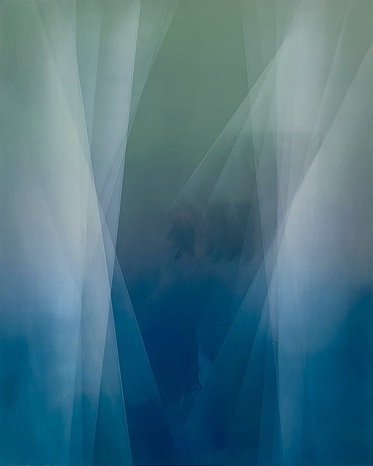 Bernadette Jiyong Frank, Refraction of Blue and Green Bernadette Jiyong Frank, Refraction of Blue and Green