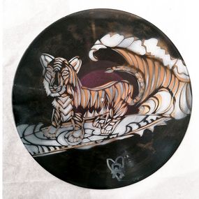 Painting, Surfin Tiger, Artiste Ouvrier