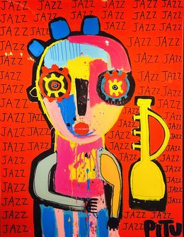 Gemälde, Jazz, Pitu
