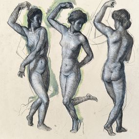 Dibujo, Etudes de nus II, Pierre Sojo