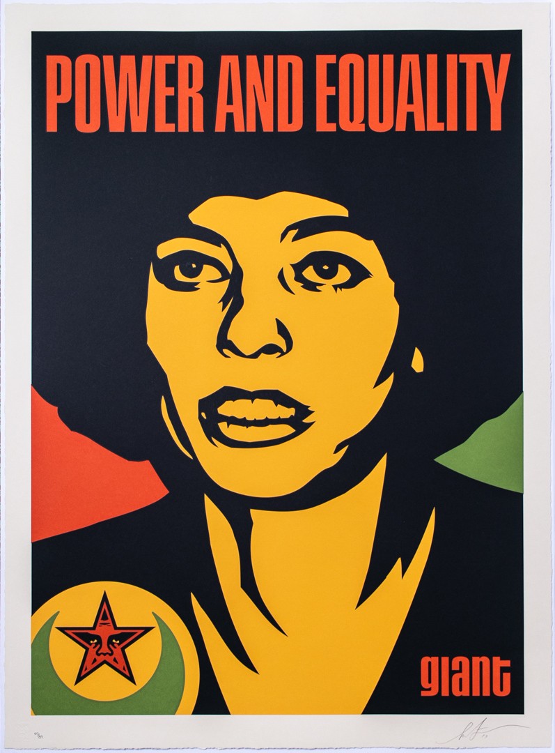 Shepard Fairey (Obey), Angela Nubian Shepard Fairey (Obey), Angela Nubian
