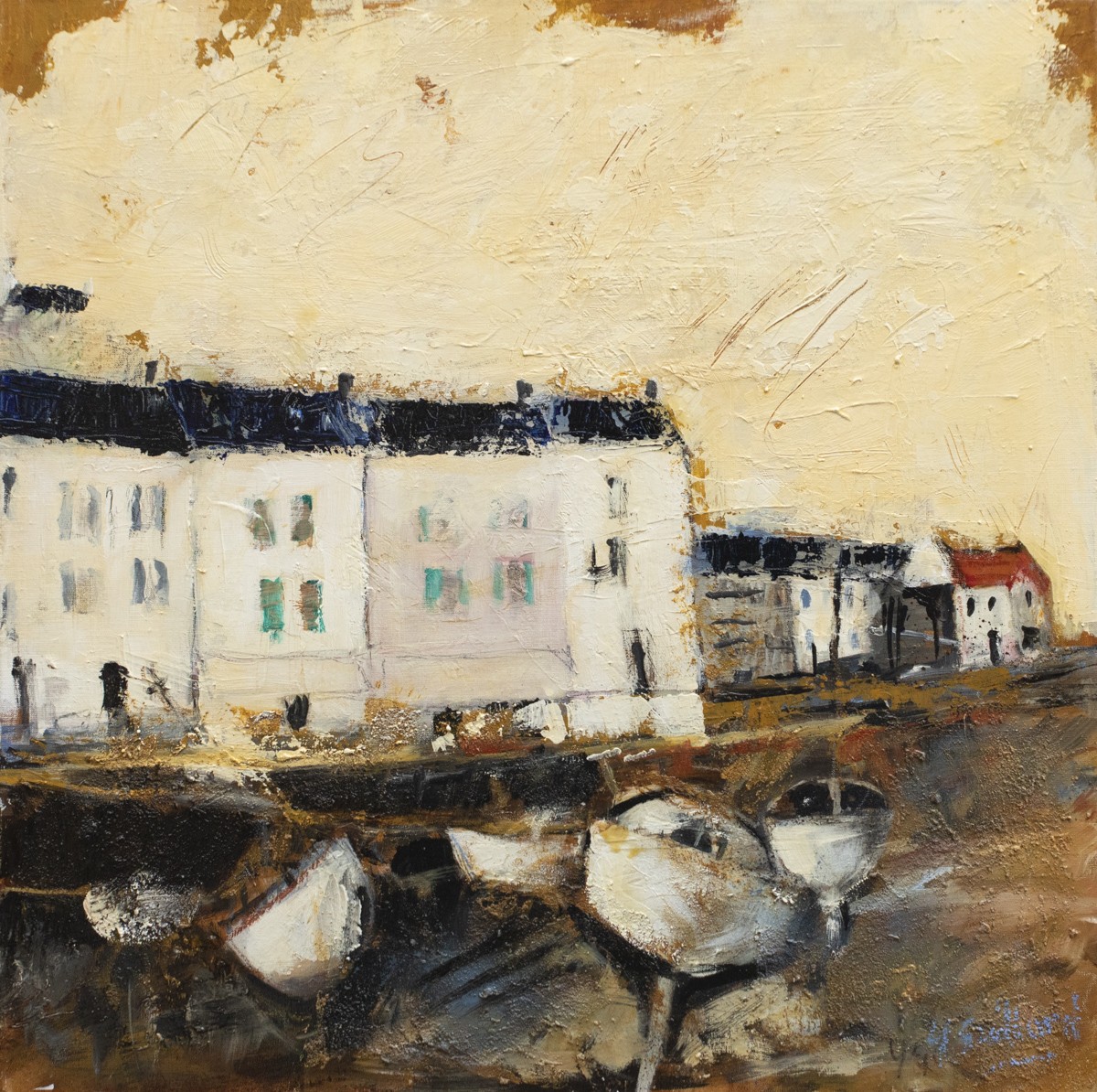 Yves Guillard, Marée basse - Série village et port de Belle-île-en-mer Yves Guillard, Marée basse - Série village et port de Belle-île-en-mer