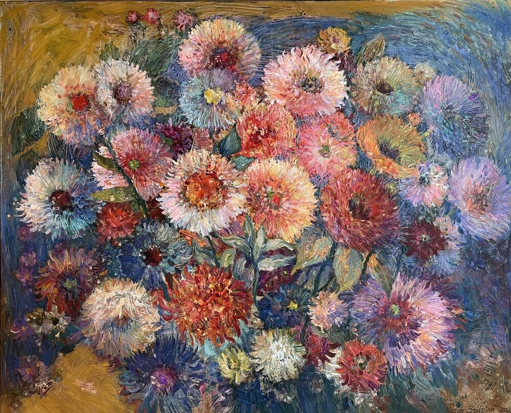 Nadezda Stupina, Asters and dahlia Nadezda Stupina, Asters and dahlia